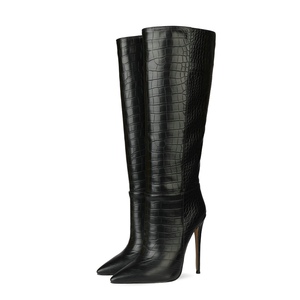 <span class=keywords><strong>Stivali</strong></span> <span class=keywords><strong>alti</strong></span> al ginocchio da <span class=keywords><strong>donna</strong></span> alla moda Sexy a punta con <span class=keywords><strong>tacco</strong></span> alto da <span class=keywords><strong>donna</strong></span> - Product Image 1