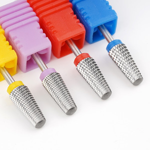 Ensemble de 5 embouts de ponceuse à ongles en carbure super longs et coniques pour cuticules et peaux mortes, accessoires de manucure électrique - Product Image 3