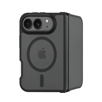 Étui magnétique premium à deux pièces pour iPhone Duo avec dos en PC antichoc et protection de charnière en TPU pour iPhone 18 Duo