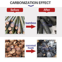 Machine de carbonisation du bois de sapin et de chêne, four de carbonisation de la biomasse des coquilles de noix, équipement de fabrication de charbon