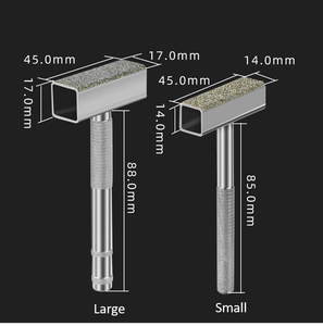 Outil abrasif brasé portatif pour le dressage de meules diamantées en T, pour le redressage, la remodelage et l'entretien des meules de meuleuse d'établi - Product Image 2