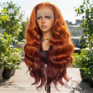 KEMY HAIR New High Temperature Fiber 13x6 Lace Front <strong>Wigs</strong> Glueless Premium Heat Resistant Loose Body Wave <strong>Wigs</strong> Black Women - Product Image 3