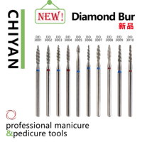 Set di 7 Punte per Trapano per Unghie in Diamante di Alta Qualità con Logo Personalizzato, Forma a Sfera Super Lunga per Manicure