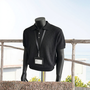 Camisetas de polo para hombre, de algodón, para entrenamiento de golf al aire libre, color negro, transpirables, de secado rápido, para adultos. - Product Image 2