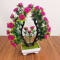 Mini plantes artificielles en pot, fleurs artificielles en plastique, bonsaïs de 10 à 30 cm, décoration de verdure pour salon, meuble TV, table basse