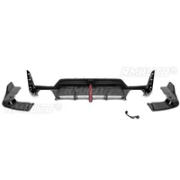 Diffuseur de pare-chocs arrière noir brillant style MP pour BMW G20 2020-2022, kit carrosserie, accessoires auto