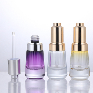Cheap Personalized Colorful Glass Dropper Bottle Glass Bottle Spiral Mouth Pressed Dropper Bottle for Skincare Beauty Serum - Product Image 1