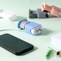 Pelindung Charger Silikon 2 in 1, Penggulung Kabel Data, Penyimpanan Kabel, Pelindung Charger Silikon 18W/20W