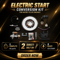 Kit de conversion de démarrage électrique pour moteurs de micro-cultivateurs 170F 173F 178F 180 186F 188F