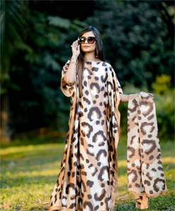 Fashion Casual Headscarf Abaya Arabic Caftan Africa <strong>Kaftan</strong> for Women Plus Size Silky Gown Suit - Product Image 6