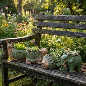 <span class=keywords><strong>Pot</strong></span> de fleurs en céramique émaillée classique en forme d'animaux (Hérisson, Éléphant, Escargot, Tortue) pour plantes succulentes, décoration de bureau, vente en gros, <span class=keywords><strong>pot</strong></span> personnalisé OEM - Product Image 5