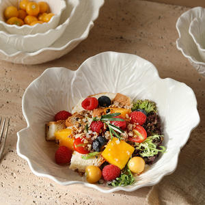 2025 gros créatif porcelaine chou fruits salade bol de service en relief céramique riz soupe Ramen bols Restaurant vaisselle - Product Image 4
