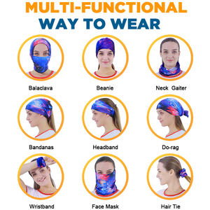 Cutewing Multi Headwear Tube Bandana's Naadloze nekbeschermer Gezichtsmasker Magische sjaal Hoofdband Balaclava Gator Maskers Zweetband - Product Image 4