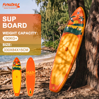 Planche de SUP gonflable extra large 335 cm 190 kg pour usage familial, robuste, idéale pour le dropshipping en lac, rivière et jeux aquatiques