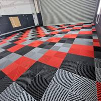 Dalles de sol de garage emboîtables Ribtrax 40x40cm, robustes et adaptées aux sols à faible densité, best-seller