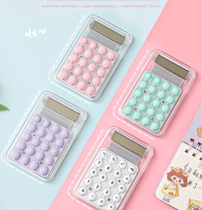Mini trong suốt Máy tính văn phòng máy tính xuất hiện cao cấp kẹo Màu Sáng Tạo phim hoạt hình sinh viên pin nhựa - Product Image 2