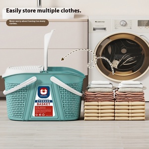 Nhà Nguồn cung cấp lớn bẩn quần áo Giỏ Nhựa Giặt cản trở với xử lý - Product Image 2