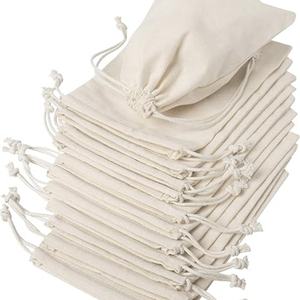 Sacs en toile de coton et mousseline à cordon, écologiques, de haute qualité, imprimés avec logo OEM, vente en gros directe du fabricant - Product Image 1