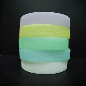 スポーツシーン用のカスタマイズされたPVCシリコーン発光スポーツブレスレットプリントブレスレットグリーンリストバンド。 - Product Image 6