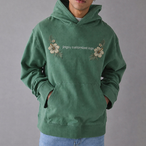 เสื้อฮู้ดสไตล์ลำลองชายหาดแบบใหม่ ปักลายกระเป๋าจิงโจ้ ผ้าฝ้ายสั่งทำได้ ใส่ได้ทั้งชายและหญิง - Product Image 1