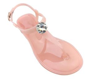 Chaussures d'entretien simples sandales à la mode Pvc femmes plat loisirs de plein air plage Simple cristal pas cher perceuse chaussures pour femmes - Product Image 6
