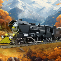Jie Star JJ9155 Assemblage Personnalisé Train Série Bloc de Construction Modèle Enfants Éducatifs En Plastique Bloc de Construction Jouet