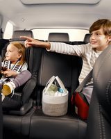 Organisateur de couches, panier cadeau vide pour les essentiels du nouveau-né, panier de rangement pour bébé, sac cadeau élégant pour une fête prénatale