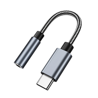 Cable Auxiliar Tipo C a 3.5mm de Alta Calidad con Trenzado de Kevlar BA01_B2, Adaptador de Audio HiFi sin Pérdidas para Auriculares con Cable y Dispositivos Móviles