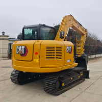 Mini-excavatrice sur chenilles CAT 308E2 d'occasion, 8 tonnes, faible nombre d'heures de travail, certifiée CE, en stock, à vendre