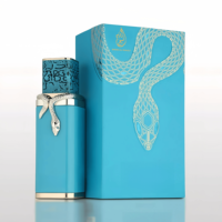 Parfum de luxe au design serpent arabe 100ml, longue tenue, notes fruitées, florales et boisées, EDP pour homme et femme, 4 couleurs, collection de flacons tête de serpent