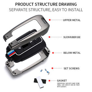 Funda Protectora para Llaves de Coche de Aleación de Zinc para <span class=keywords><strong>Rolls</strong></span>-<span class=keywords><strong>Royce</strong></span> <span class=keywords><strong>Phantom</strong></span> SPECTRE Ghost Wraith Cullinan, Llavero, Accesorios para Bolsos - Product Image 5