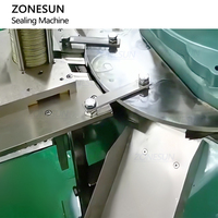 ZONESUN ZS-VFK01 automatique forme ronde aliments pour animaux de compagnie fruits de mer Sauce aux haricots viande aluminium métal boîte de conserve sertisseuse Machine de scellage sous vide