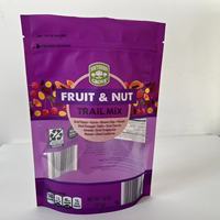 Flexibele verpakking bedrukte zak staande pouch met ritssluiting voor fruit & noten gemengde snacks koffie snoep
