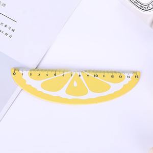 Righello in legno creativo a forma di <span class=keywords><strong>limone</strong></span> strumento di disegno multifunzionale interessanti forniture di cancelleria per la scuola - Product Image 3