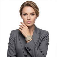 Nouvelle montre authentique BS style ciel étoilé, modèle étudiant pour femme, étanche 10m, mouvement à quartz, cadran circulaire à aiguilles en verre 32mm