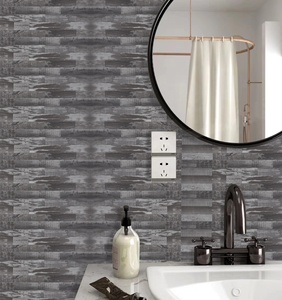Carreaux autocollants Anti-moule, 10 pièces, décor étanche de cuisine, écorce et bâton, <span class=keywords><strong>PVC</strong></span> - Product Image 4