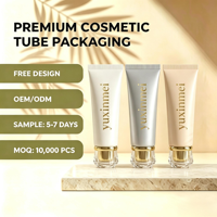 Tube cosmétique en plastique PBL D40 100 ml en gros, biseauté, à bords arrondis, avec bouchon à vis, pour soins de la peau, OEM ODM, logo personnalisé