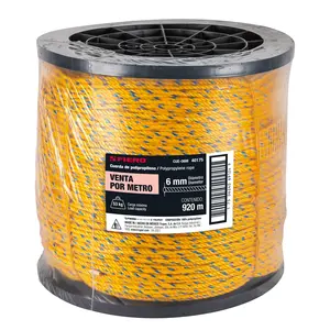 CAJA 920 Rollo de cuerda de polipropileno amarilla de 6 mm, 920 m - Product Image 4