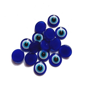 Usine en gros dos plat bleu <span class=keywords><strong>turc</strong></span> mauvais œil pierres perles résine mauvais œil - Product Image 5