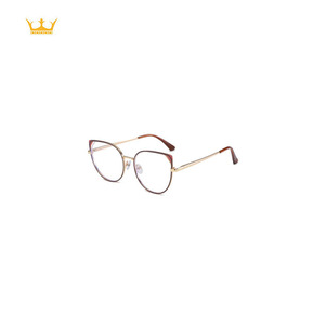 Gafas de Prescripción Metálicas Estilo Retro Ojo de Gato Multicolor, Nuevas Monturas Ópticas para Mujer y Hombre, Listas para Lentes Graduadas, Venta al Por Mayor - Product Image 3