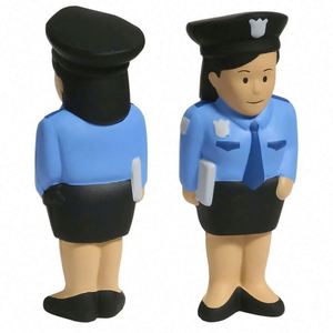 Juguete Antiestrés de Espuma de Poliuretano con Logotipo de Policía, para Apretar - Product Image 4