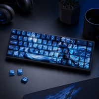 Ensemble de touches de clavier personnalisées VALORANT Jett 68 touches en PBT avec sublimation par transfert thermique, profil Cherry, pour clavier mécanique