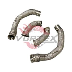 Tubo de Escape de Alto Flujo Vortex de Acero Inoxidable 304 con Catalizador, Compatible con BMW F90 M5 S63 4.4T, Mejora de Rendimiento - Product Image 2