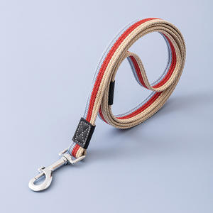 Cuerda para mascotas a rayas de 1,5 M de alta calidad con correa para perros encantadora de lona de 2M con gancho de Metal Arnés para perros directo de fábrica a la moda - Product Image 6