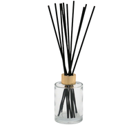 Bouteilles diffuseur en verre sérigraphiées personnalisables, finition holographique arc-en-ciel rouge solide, capacité 160 ml pour l'aromathérapie