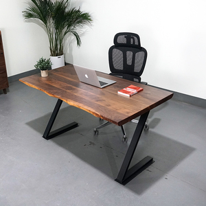 Bureau de bureau de style traditionnel en bois de noyer <span class=keywords><strong>noir</strong></span> nord-américain massif Dimensions du style personnalisées pour l'utilisation de l'ordinateur - Product Image 6