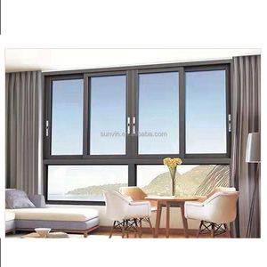 Cajas de pestañas holográficas de vidrio tintado azul claro Ventana deslizante extraíble Logotipo personalizado Mosquitera deslizante para ventanas - Product Image 2