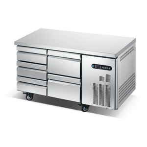 Promotion : Congélateur commercial en acier inoxydable avec tiroirs, plan de travail réfrigérant, congélateur profond personnalisé, réfrigérateur de comptoir - Product Image 1