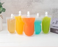 Pochettes transparentes à bec verseur de 1 gallon avec poignée, sacs à boisson autoportants, sacs d'eau potable