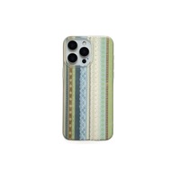 Coque de protection antichoc en silicone à rayures et dentelle rétro française avec motifs de dessins animés pour MacBook 16/17 – Vente en gros